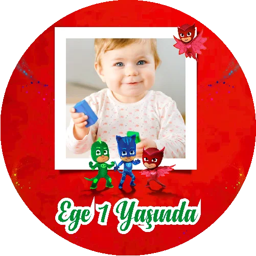 Pija Maskeliler Temalı Yuvarlak Açacak Magneti